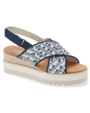 TOMS Dicros Slingback Sandal - Blue