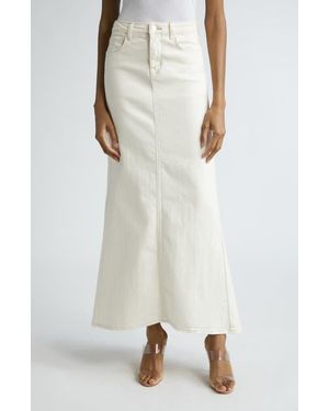L'Agence Kailani Mermaid Denim Skirt - Natural
