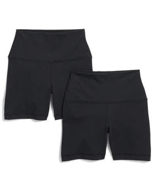 90 Degrees Assorted 2-Pack Bike Shorts - Black
