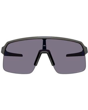 Oakley Sutro Lite Low Bridge Fit 139Mm Prizm Semi Rimless Wrap Shield Sunglasses - Blue