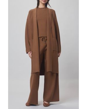 Splendid X @Cellajaneblog Sleek Coatigan - Brown
