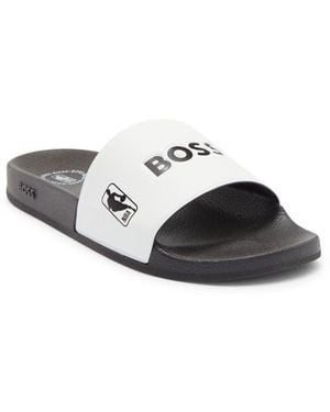 BOSS X Nba Bay It Slide Sandal - Black