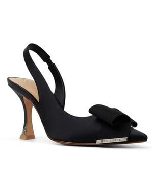 Ted Baker Lola Bow Slingback Pointed Toe Pump - Black