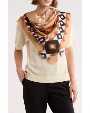 Longchamp Nomad Print Scarf - Brown