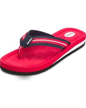 FLOOPI Molded Cushioned Flip Flop - Red
