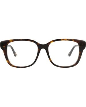 Chloé 53Mm Square Optical Glasses - Brown