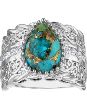 FZN Pear Cut Cocktail Ring - Gray