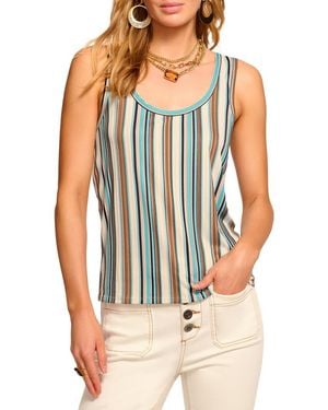 Ramy Brook Bia Stripe Racerback Tank - Blue