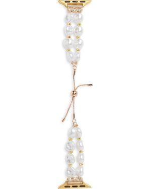 Nordstrom Rack Faux Pearl Apple Watch Watchband - Multicolor