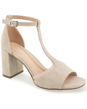 Kenneth Cole Lady T-Strap Sandal - Metallic