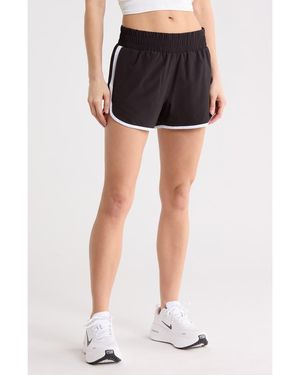90 Degrees Seraphine Ripstop Running Shorts - Black