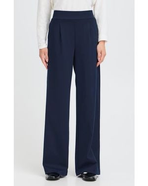 B.Young Rizetta Wide Leg Pants - Blue