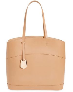 Ferragamo Charming Medium Leather Tote - Natural