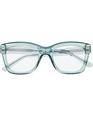 Cole Haan Crystal Core 32Mm Square Reading Glasses - Blue