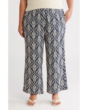 Tahari Print Wide Leg Pants - Multicolor