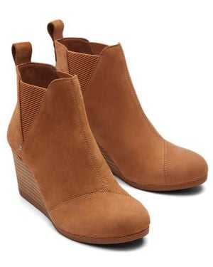 TOMS Kelsey Wedge Bootie - Brown