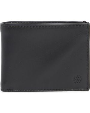 Johnston & Murphy Hunter Glazed Leather Bifold Wallet - Black