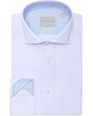 Ted Baker Slim Fit Advanced Tech Stretch Dress Shirt - Blue