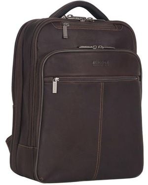 Kenneth Cole Colombian Leather Backpack - Black