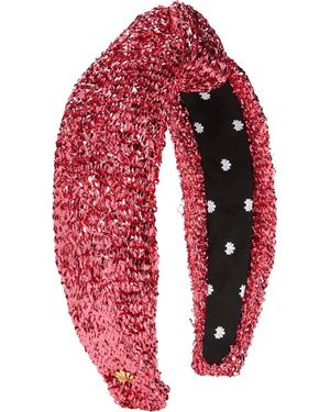 Lele Sadoughi Knotted Tinsel Headband - Red