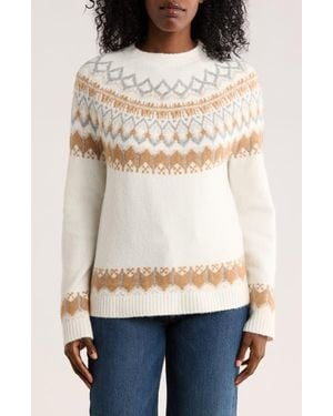 DKNY Fair Isle Crewneck Sweater - Multicolor