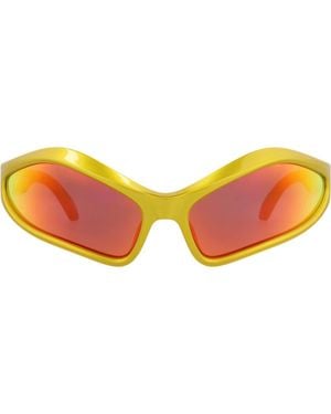 Balenciaga 77Mm Cat Eye Sunglasses - Yellow