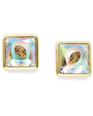 Kurt Geiger Eagle Square Stud Earrings - Multicolor