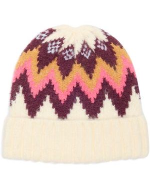 BCBGeneration Harbor Fair Isle Beanie - Red