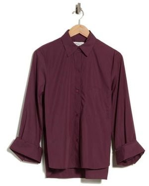 Twp Next Morning Cotton Shirt - Purple
