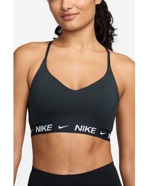 Nike Indy Light Support Padded Adjustable Sports Bra - Black