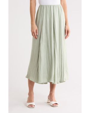 Vince Crinkled Maxi Skirt - Green