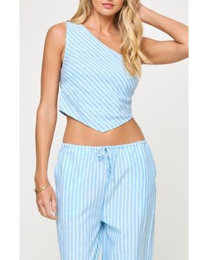 LSPACE June One-Shoulder Top - Blue