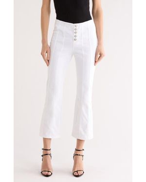 Cinq À Sept Meryl High Waist Wide Leg Jeans - White