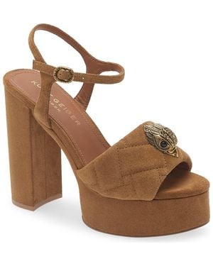 Kurt Geiger Kensington Platform Sandal - Brown