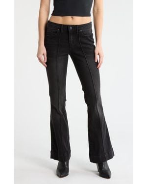 Vigoss Pintuck Bootcut Jeans - Black