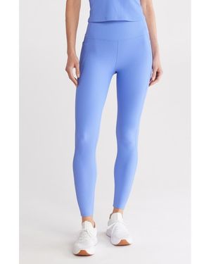 Skechers Goflex High Waist Pocket Ribbed Leggings - Blue