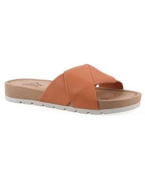 White Mountain Tincie Slide Sandal - Brown
