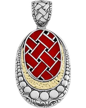 Samuel B. Woven Pendant - Red