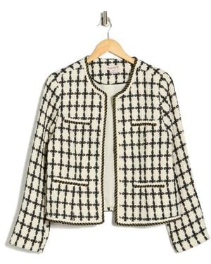 Nanette Lepore Windowpane Bouclé Jacket - Multicolor