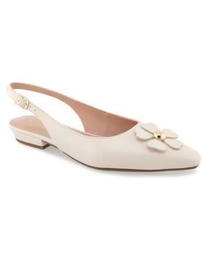 Kensie Paige Slingback Kitten Heel Pump - Natural