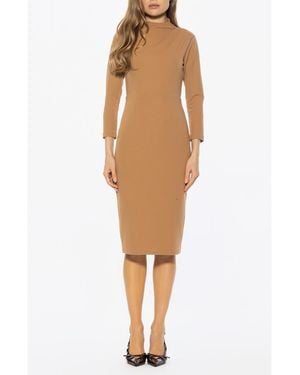 Alexia Admor Mika Long Sleeve Midi Dress - Natural