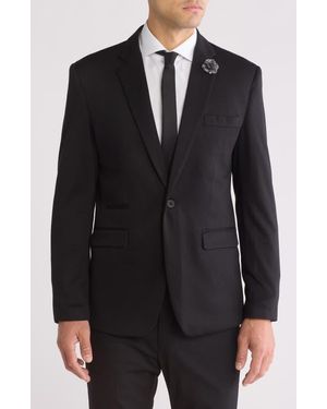 T.R. Premium Super Stretch Cotton Blend Blazer - Black