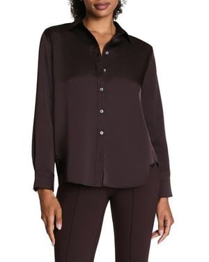 Spanx Better Than Silk Button-Down Shirt - Multicolor