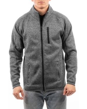 Burnside Knit Sweater Jacket - Gray