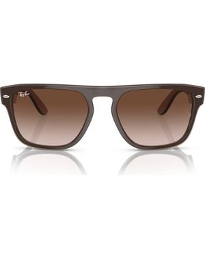 Ray-Ban 57Mm Gradient Square Sunglasses - Brown