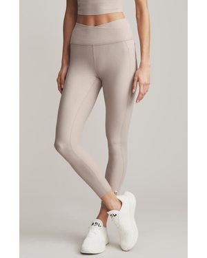 Rhone Ripple Pocket Ankle Leggings - Natural