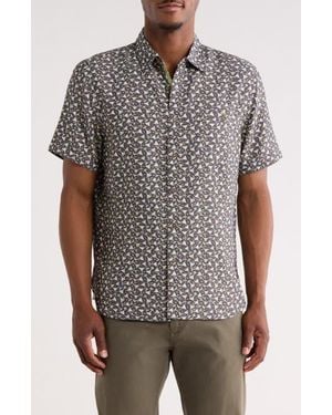 Nicoby Happy Hour Martini Print Shirt - Gray