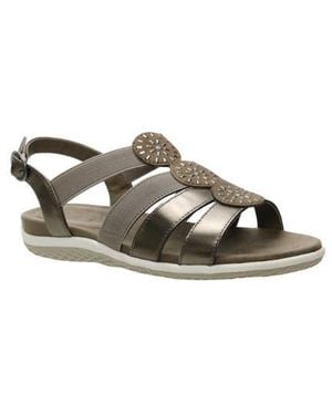 David Tate Quilt Slingback Sandal - Brown