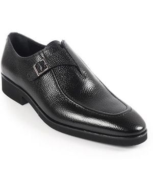 VELLAPAIS Voyage Apron Toe Loafer - Black