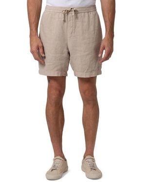 Mavi Linen Drawstring Shorts - Natural